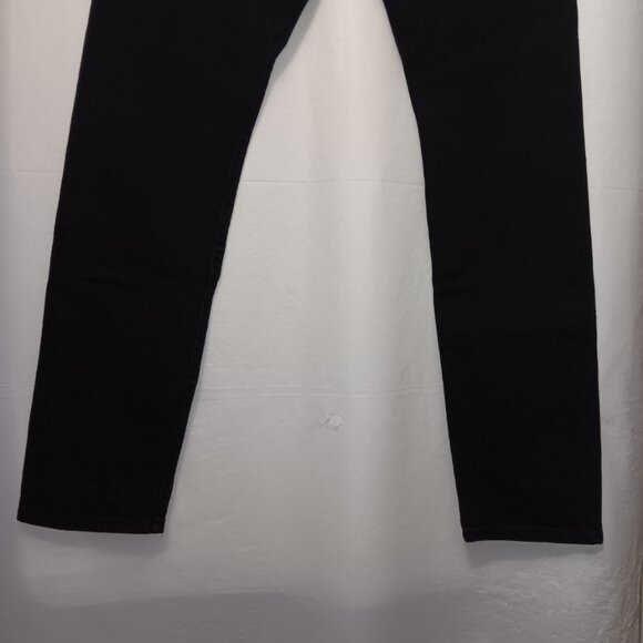 LEVI'S 501 SKINNY BUTTON FLY BLACK JEANS - Picture 12 of 14